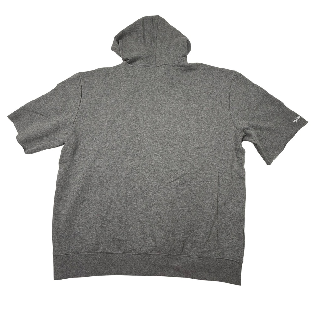 Mitchell & Ness Hampton Pirates Short Sleeve Hoodie Mens 2XL Grey Pullover HBCU - Picture 3 of 7